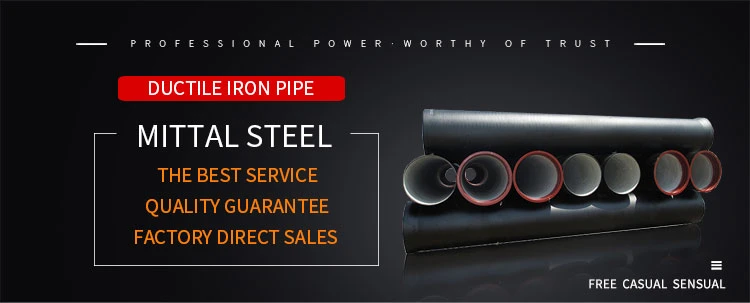 China Supplier Best Price C40 C30 C25 K Cast Iron Pipelines Ductile Cast Iron Pipes with Cement Lining
