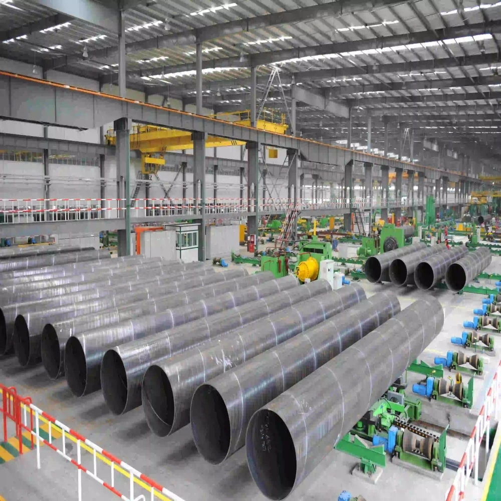 API 5L X42 X52 X56 X60 Steel Pipe SSAW Welded Spiral Steel Pipe Used for Water Well Casing Pipe