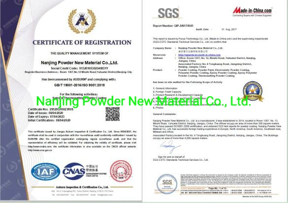 Excellent Chemical Resistance SGS Certified Outdoor Polyester Powder Coating for Oil Gas Pipeline