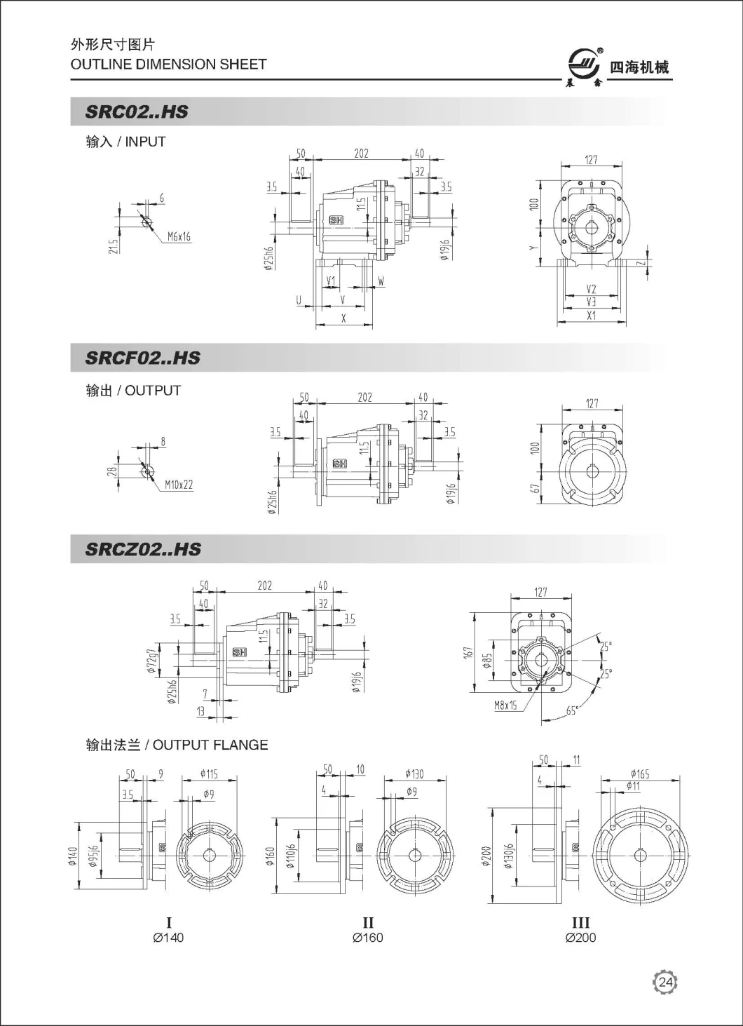 Helical Geared Motor Flange Mounted with Electric Motor