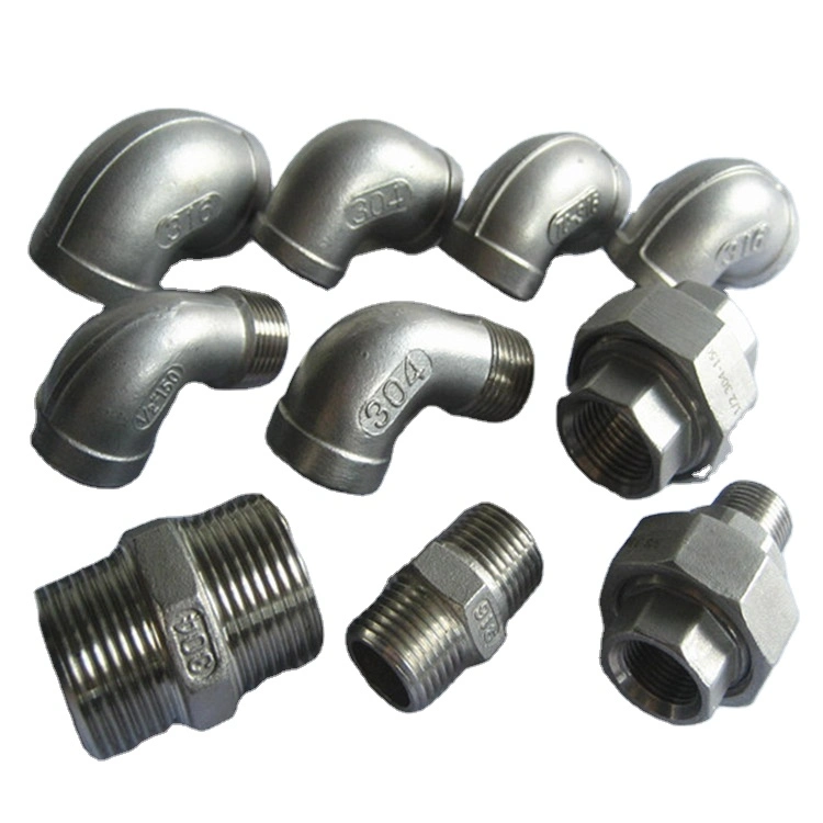 Factory ASTM 304 304L 316 316L Stainless Steel Threaded Pipe Fitting Tubing Fittings Welded Weld Elbow