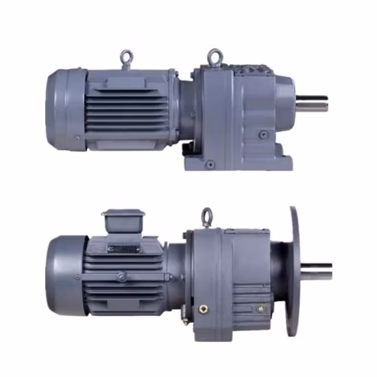 Helical Geared Motor Flange Mounted with Electric Motor